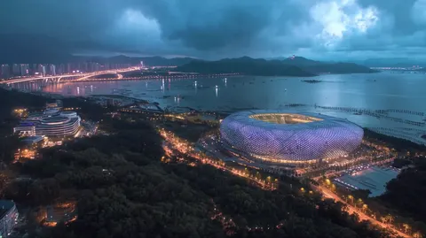 Fuzhou stadium aerial I
