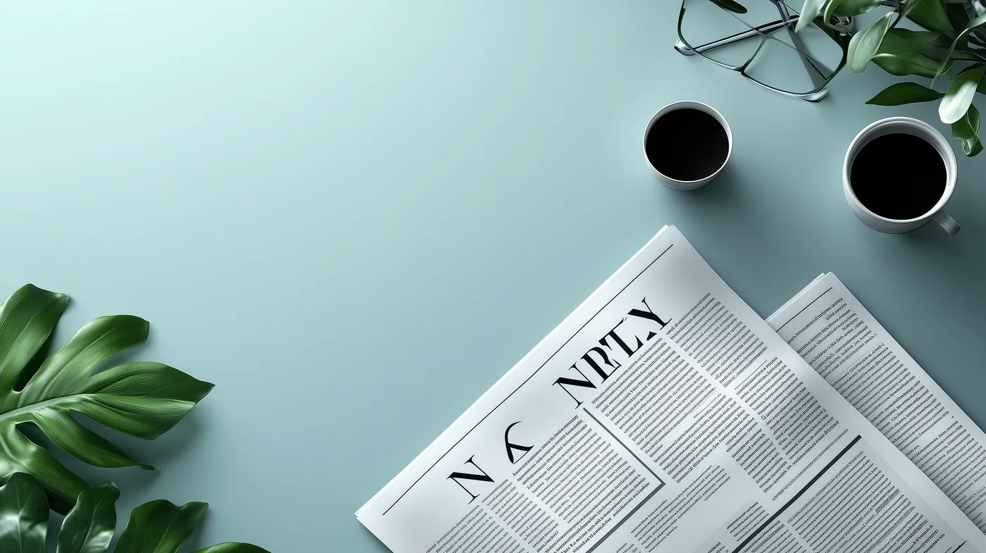 Laptop and news media