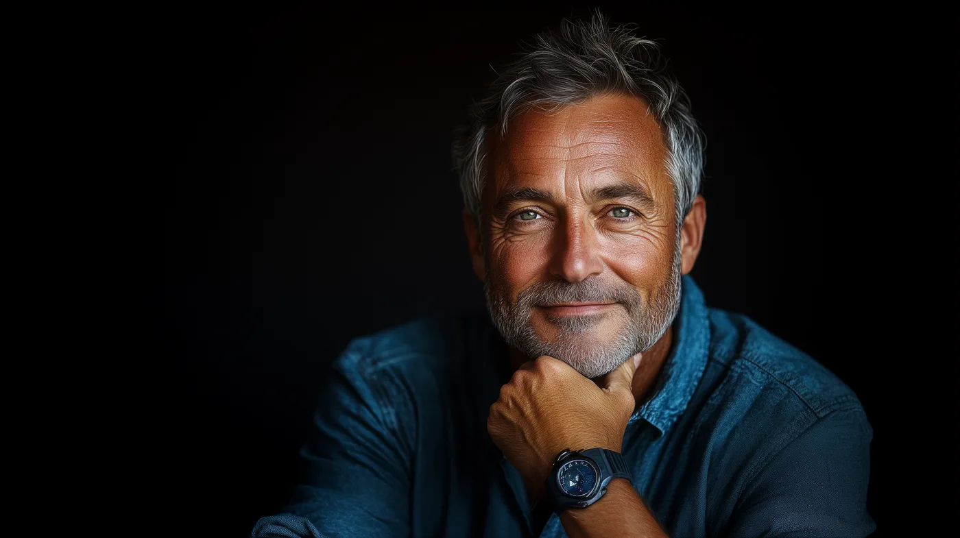Smiling middle-aged man portrait 2