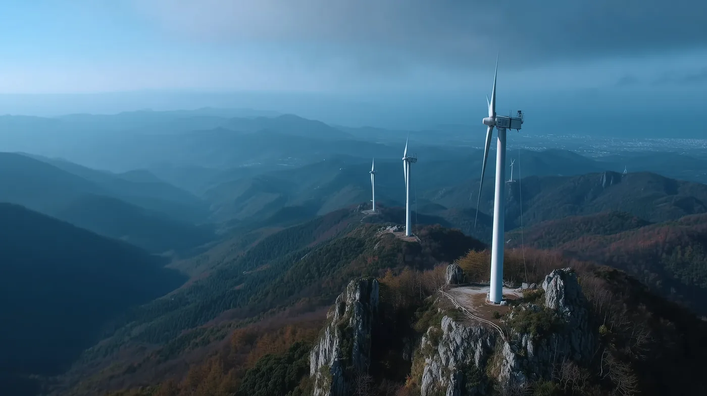 Offshore wind turbines aerial I